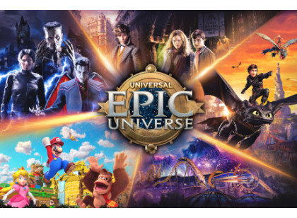 UNIVERSAL - 1 Day Base PLUS 1 Day Universal Epic Universe Ticket - (Com data agendada)